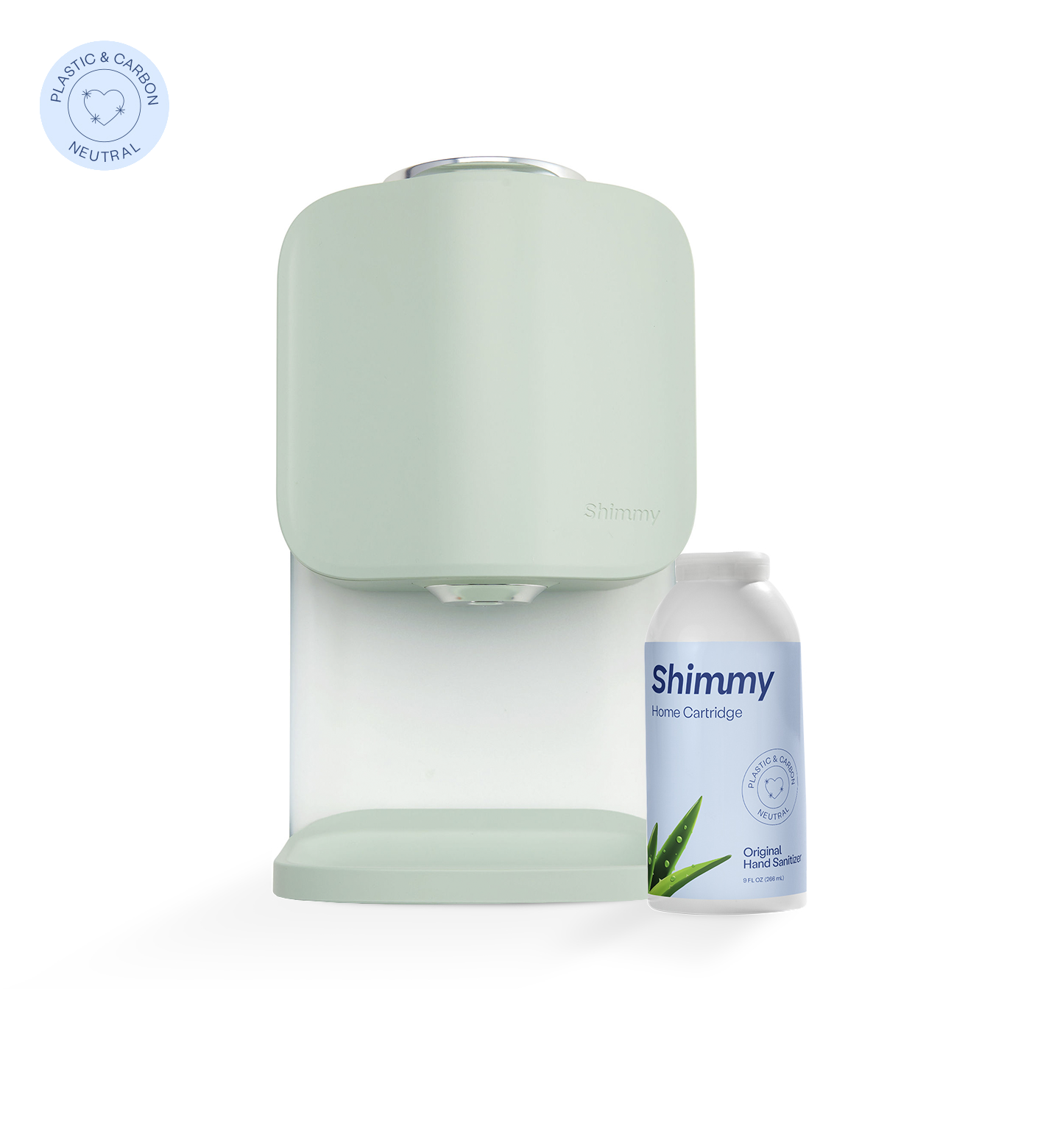 Shimmy Home Soft Green +  Original Sanitizer Cartridge [41295231844543] - 