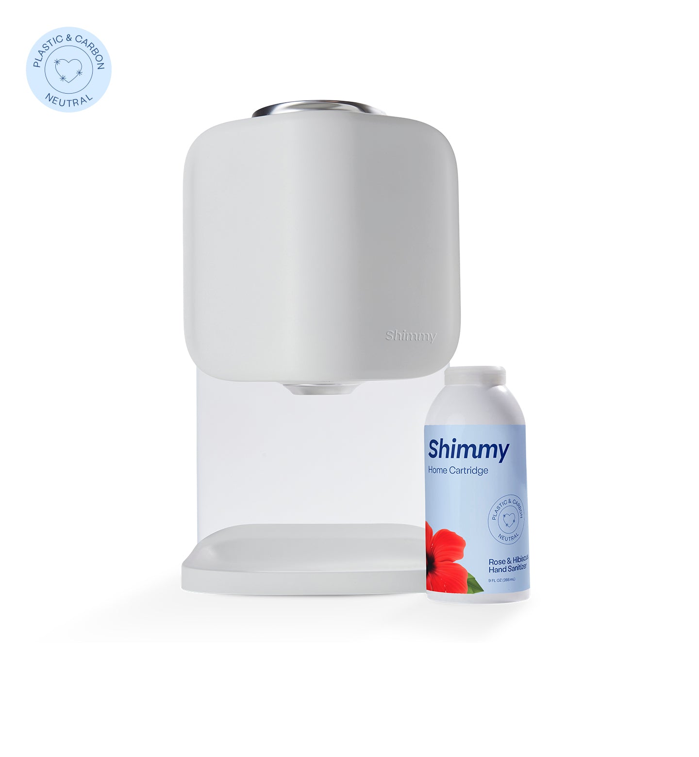 Shimmy Home Soft Gray +  Rose Hibiscus Sanitizer Cartridge [40618262495423] - 40618262495423